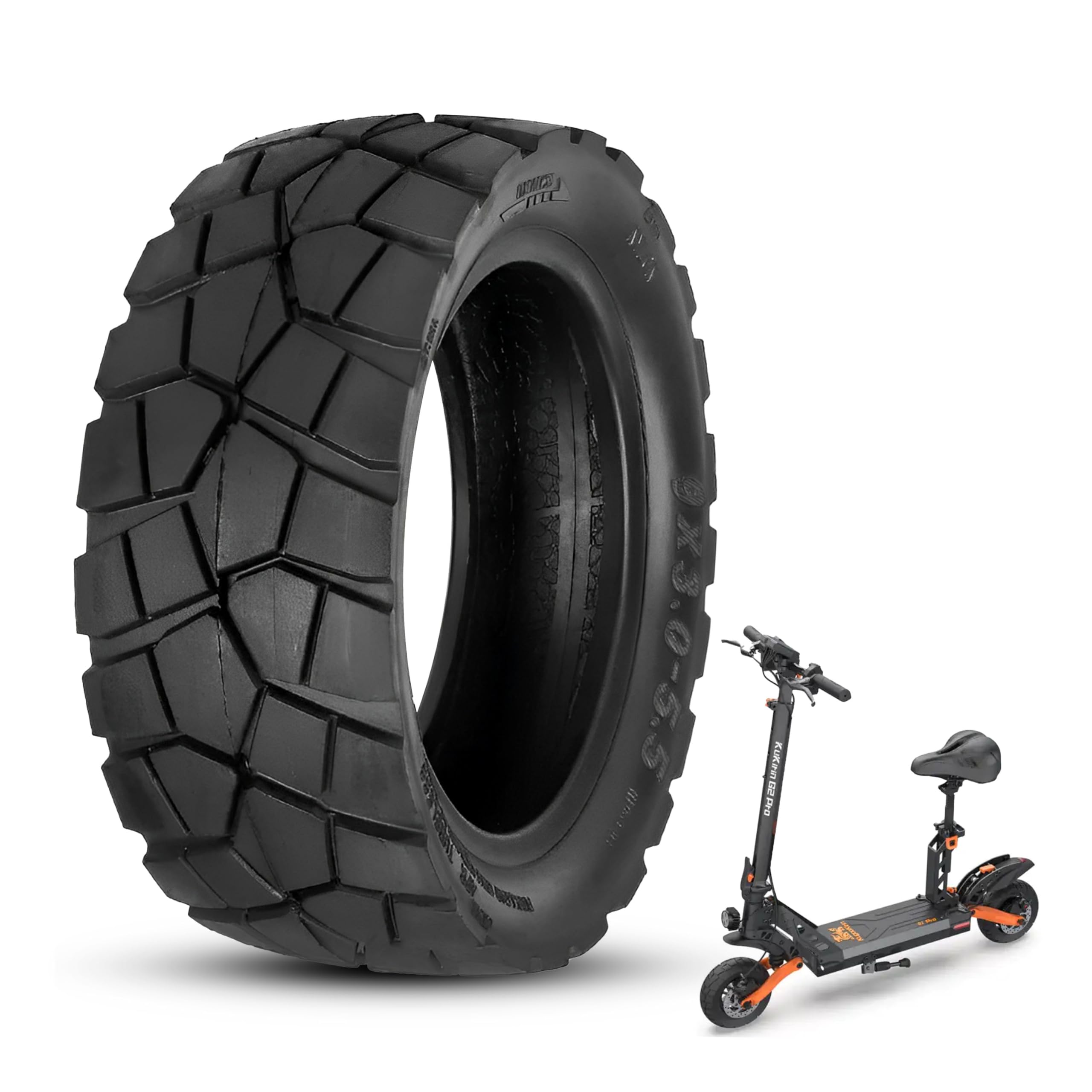 ANSENI Ruote Monopattino Elettrico 9X3.0-5.5, Gomme Tubeless 9 pollici, Pneumatico senza Camera d'aria per Monopattino Elettrico Kukirin G2 Pro, accessori di ricambi (1 unità)