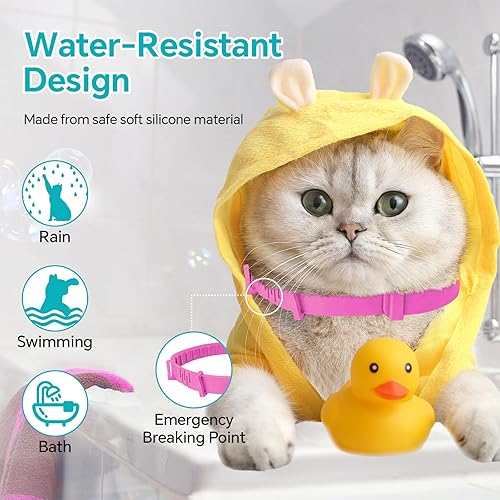 Miniatura 5 de 4 paquetes de collar calmante para gatos, collar calmante para gatos, alivio de la ansiedad y la agresión, collar de feromonas del estrés para