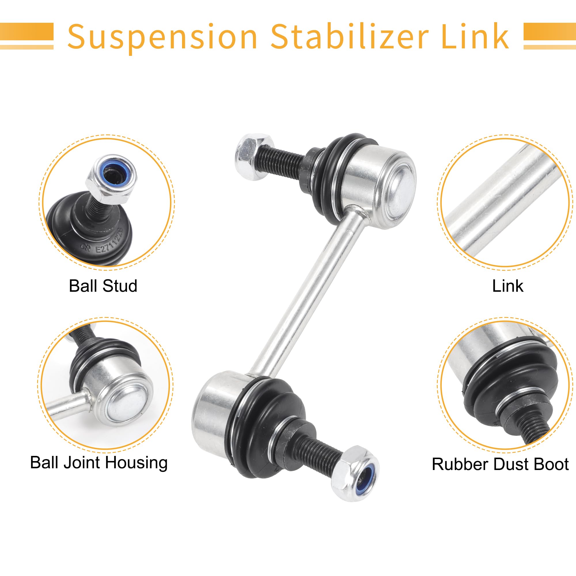 X AUTOHAUX 2pcs Rear Sway Bar Links Stabilizer Link Kit for Toyota