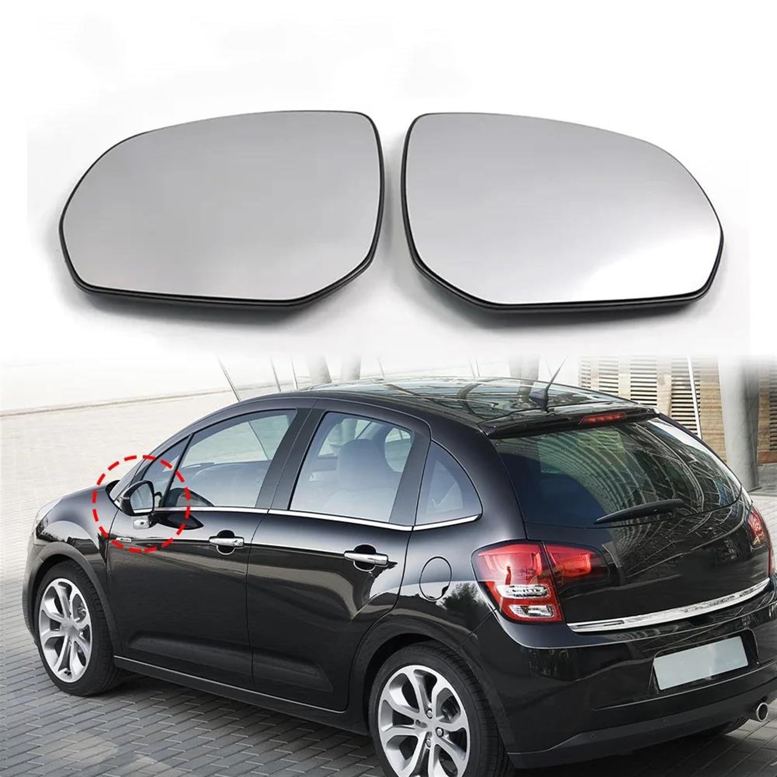 Verre De Rétroviseur Droit Chauffant Pour Peugeot Expert à Partir De 2016 - Références 1608181380 / 1616869280… - Convexe, Côté Passager