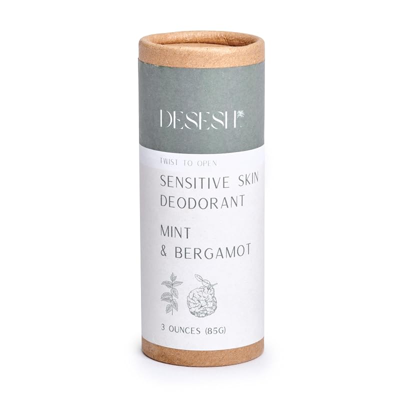 Desodorante Natural Desesh Mint & Bergamot, Sem Alumínio, Embalagem sem Plástico