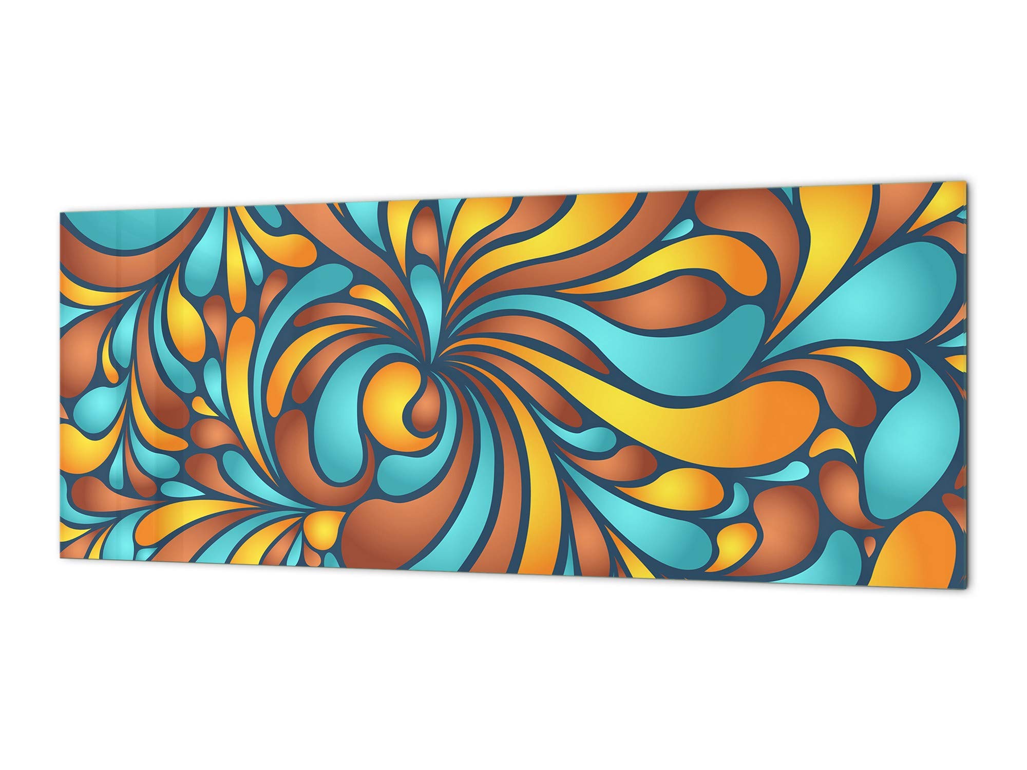 Design Glass Backsplash - Tempered Glass Splashback Tribal&Patterns BBS09