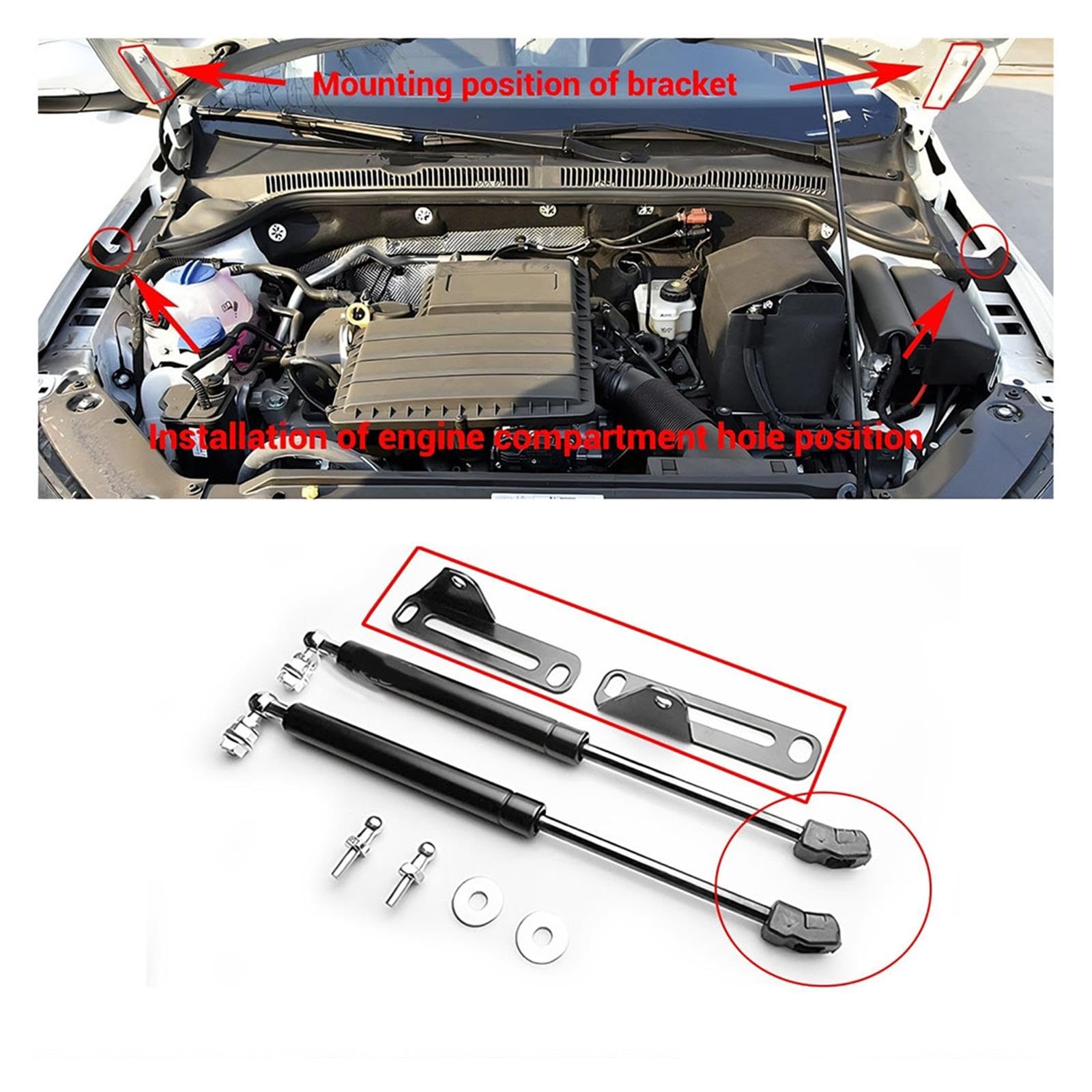 Lift Car Bonnet Gas Springs Für VW Für JETTA MK6 2012-2018 Front