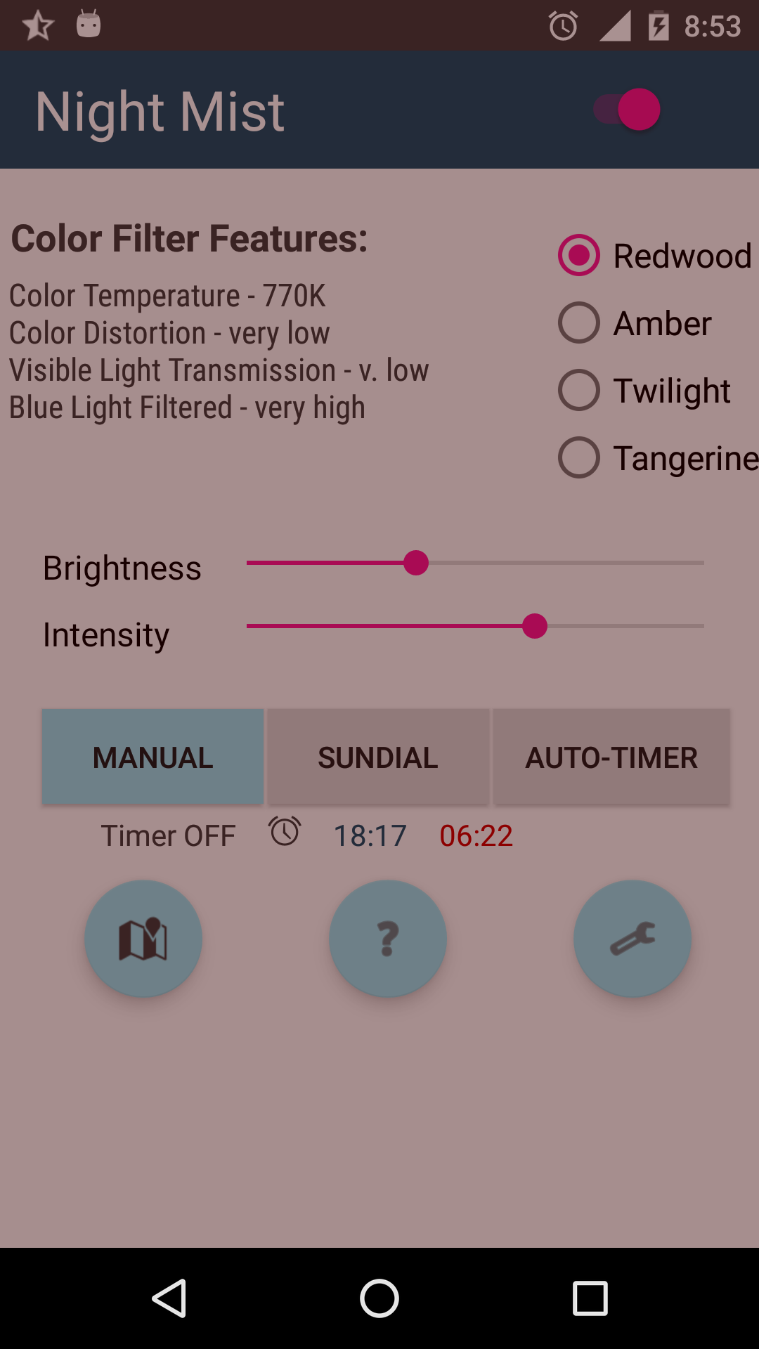 Photo inspiration: Blue Light Filter Apps Reference: Night Mist Blue Light Filter