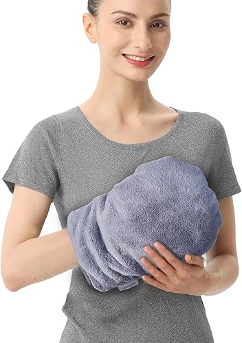 Rodilleras para dolor de rodilla, almohadilla térmica para microondas de 15.5 x 8.26 pulgadas, compresión de envoltura térmica para dolor articular,