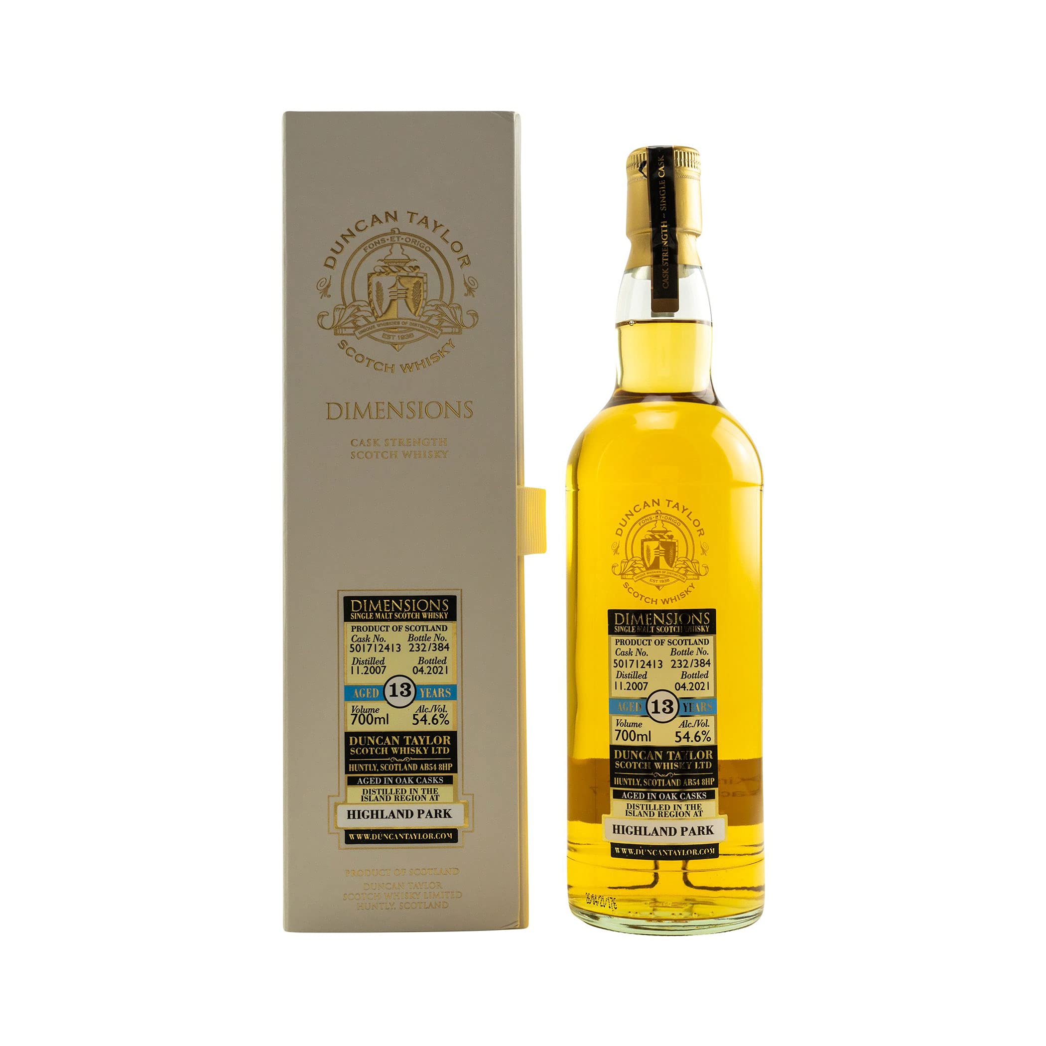 Highland Park 2007/2021-13 Jahre - #501712413 - Dimensions(Duncan Taylor)