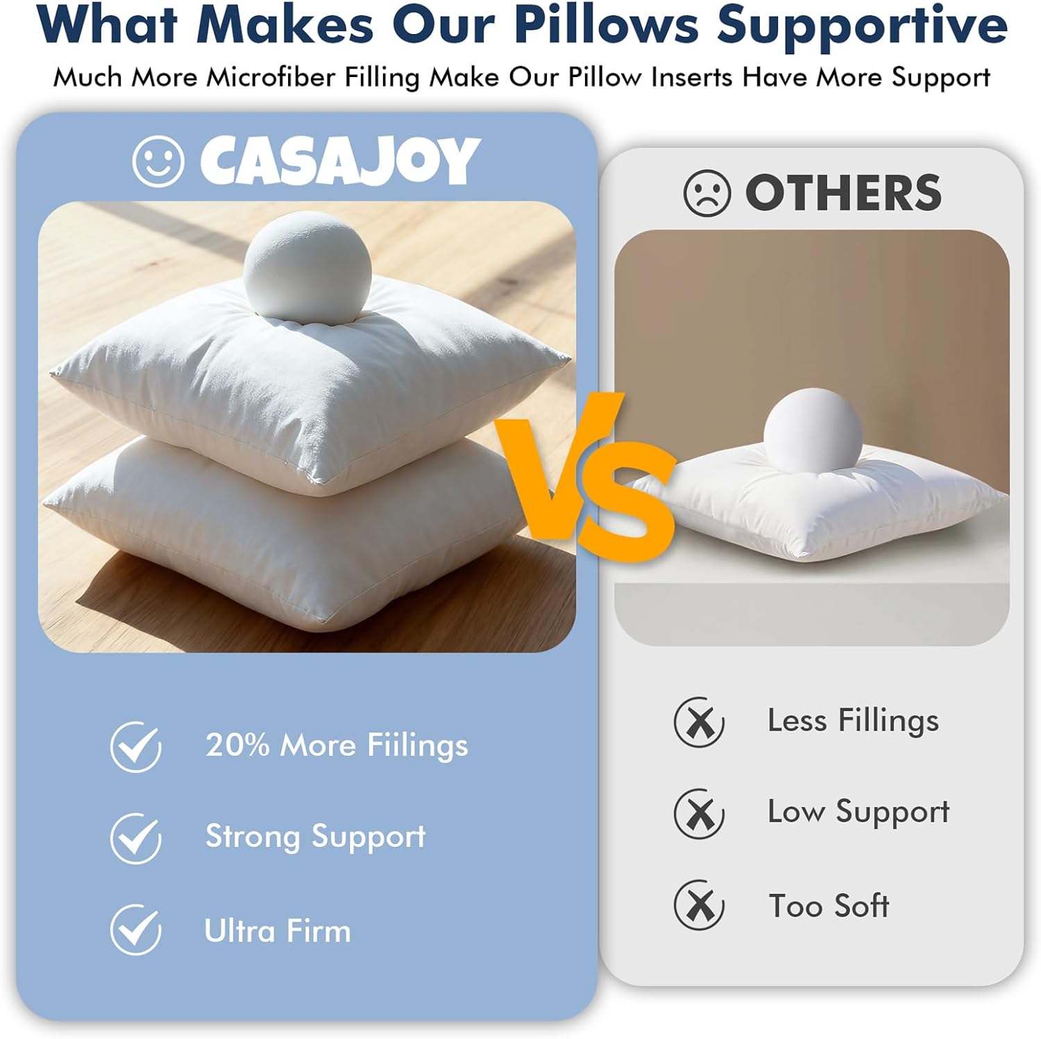 Pack of 2 12x20 Outdoor Pillow Inserts, Water Resistant Throw Pillow Inserts, Outdoor Lumbar Pillow for Patio, Furniture, Sofa, Bed, Living Room, Garden Decorative Waterproof Pillow Inserts - Image 7