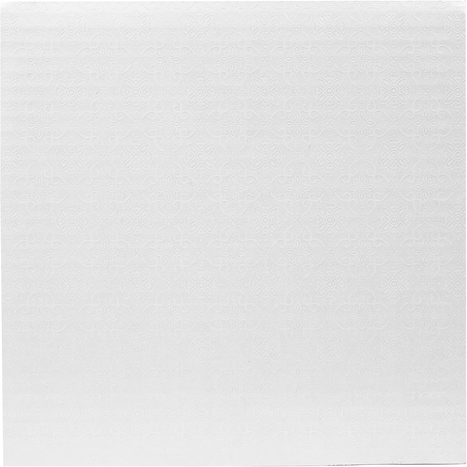 O'CREME WhiteTop Square Corrugated Cake Board Disposable