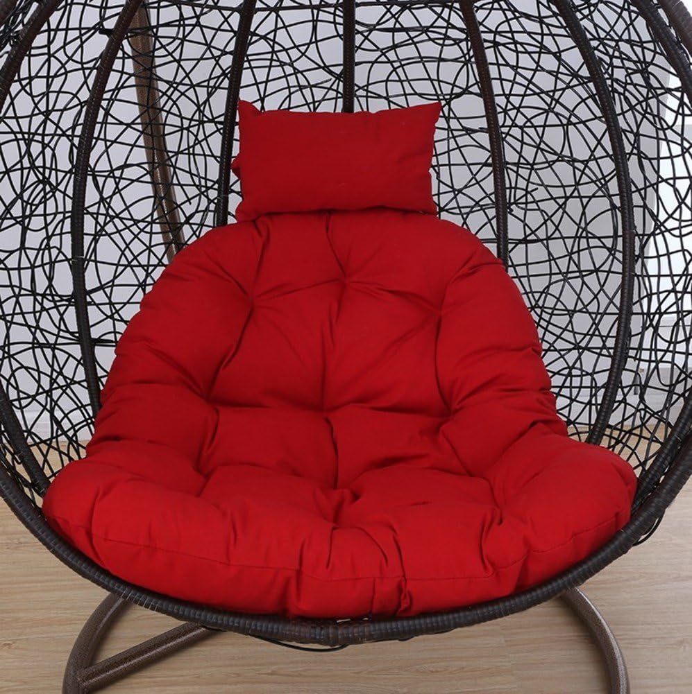 Lumbar Hanging chair Swing basket Cradle bird's nest Basket mat Wicker chair adult rocking chair cushion Indoor Balcony pad(NO CHAIR)-F 105x105cm(41x41inch)