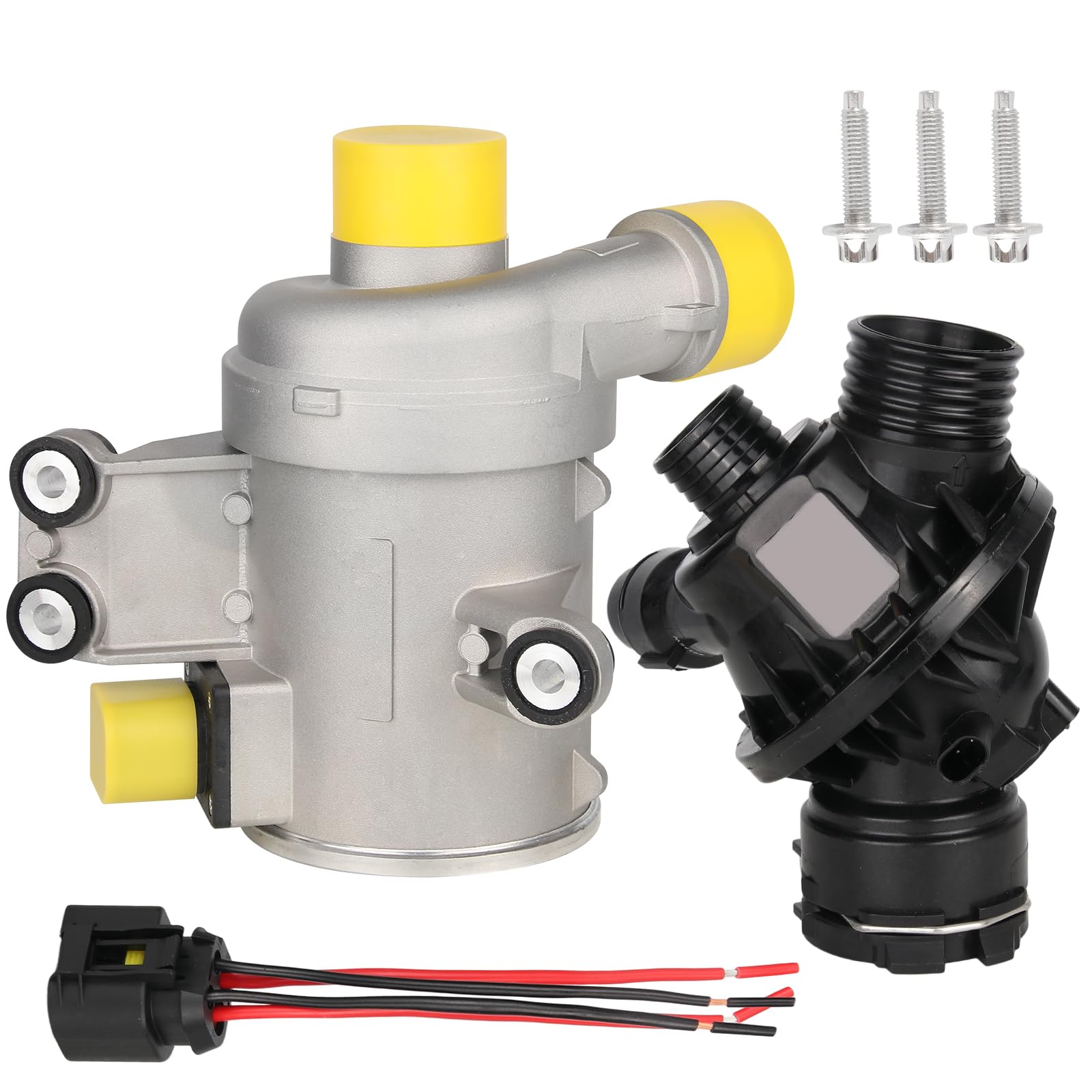 Photo 1 of GZGN Water Pump Compatible with BMW 335i,435i,X5,X6,335i xDrive,335i GT xDrive,435i Gran Coupe,M2,M235i,M235i xDrive,Electric Engine Water Pump W/Thermostat OE#11518635090,11537598865