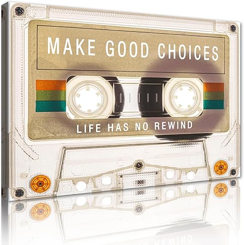 Miniatura 29 de Novatique Arte de pared inspirador retro, cinta de cassette, arte de pared, citas inspiradoras, ilustraciones para adolescentes, citas positivas,