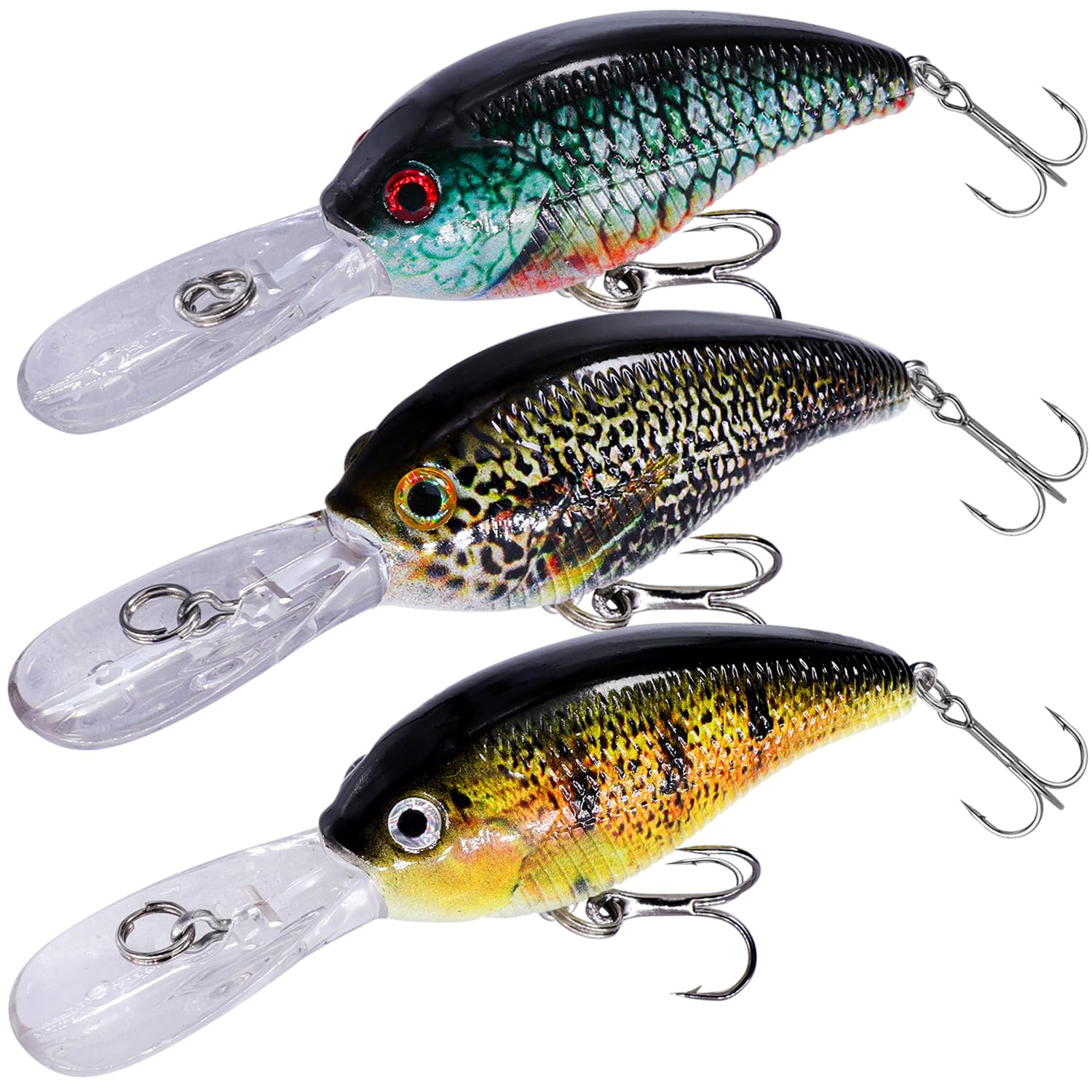 Esche Artificiali, Esche in Plastica Raffinate per Acqua Dolce e Salata, Ideali per Luccio, Trota, Salmone e Persico – Un Regalo Perfetto per gli Appassionati di Pesca.