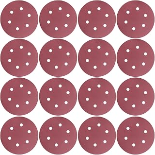 100 PCS 800 Grit 6 Inch 6 Holes Hook and Loop Sanding Disc, Durable Aluminum Oxide Sand Paper For Random Orbit Sanders (800 Grit-100 pack)