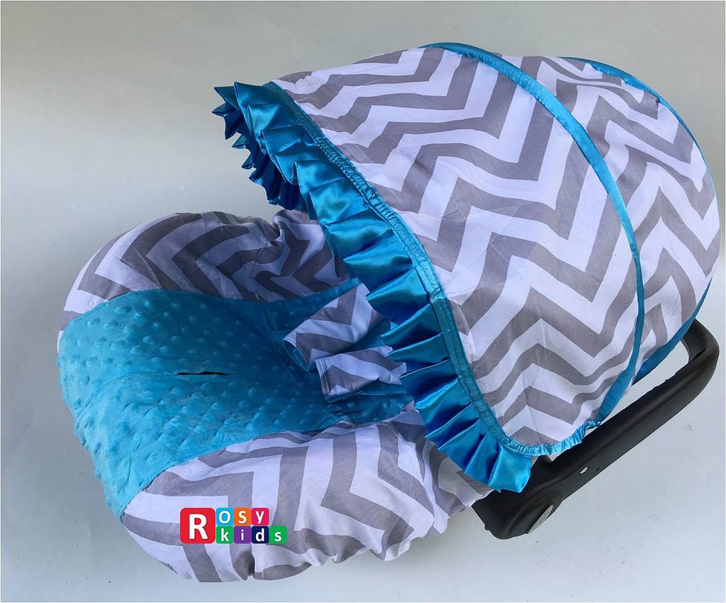 Rosy Kids Infant Carseat Canopy Cover 3pc Whole Caboodle, Baby Car Seat Cover Outdoor Kit, Color03NR10