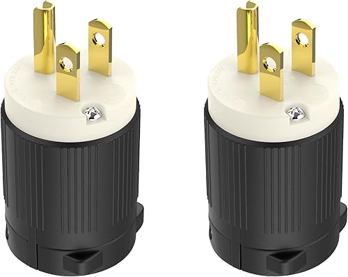 Cable de extensión NEMA 5-15P con certificación UL para reparación de extremos de repuesto macho de 15 amperios, 110, 120, 125 voltios, 3 puntas, 2