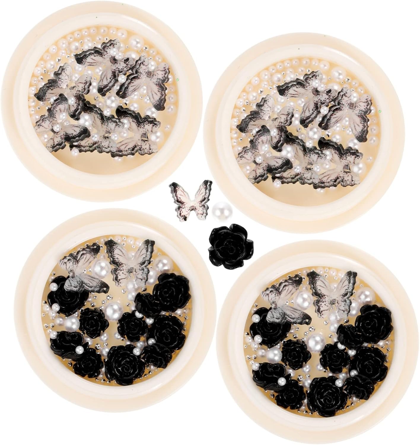 Nail Flower Decoration of Rhinestone Nail Charms for Unique Makeup Effects for Enthusiasts Professionals