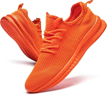 Men Non-Slip Work Shoes Tennis Gym Sneakers Breathable Slip Resistant Lightweight and Comfortable for All-Day Wear Sports and Walking