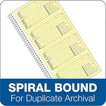 【earBOOKS】MESSAGE IN A BOX Amazon.com : Adams Phone Message Book, Carbonless Duplicate