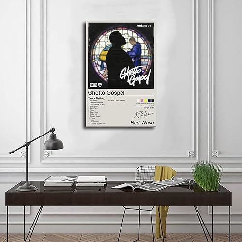 Miniatura 3 de Póster de ondas de varilla, álbum de música del evangelio de gueto, póster en lienzo para decoración de pared, pinturas para sala de estar,