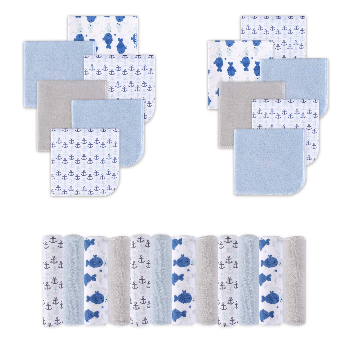 Super Soft Absorbent Baby Bath Wash Cloths for Face & Body Gentle on