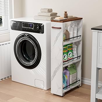 Amazon.co.jp: Frylr キッチンワゴン キャスター ハンドル 付き