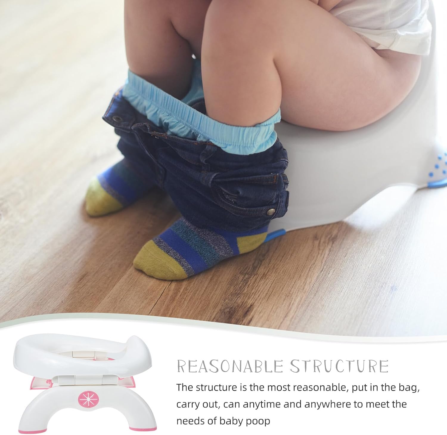 Portable Folding Travel Potty Seat for Boys and Safe Toilet for Car and Outdoor Use Convenient Foldable S Training Toilet Pink