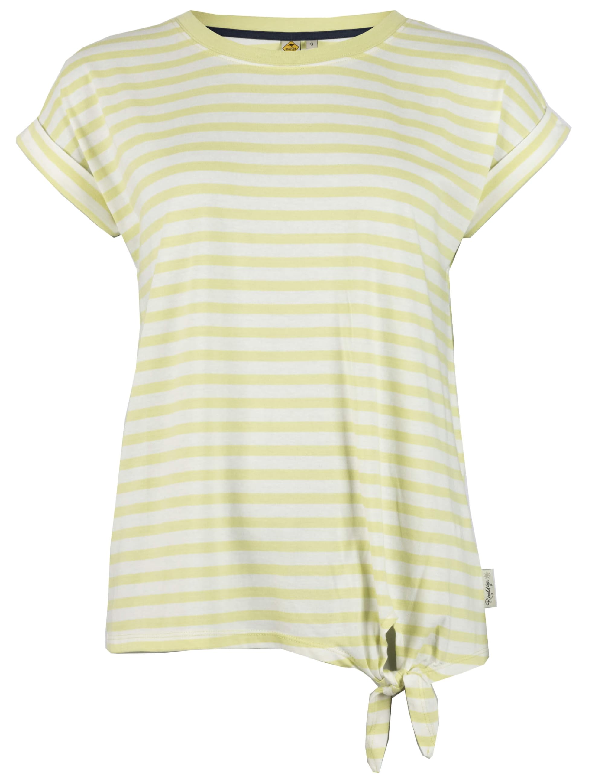 ROADSIGN australia Damen T-Shirt mit Streifendesign & Knotendetail, aus Baumwolle, ideal für Sommer
