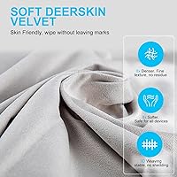 Vista 5 de Paquete de 2 paños de limpieza de microfibra para pantalla de MacBook Air/MacBook Pro de 15" y 16", protección contra marcas de teclado en pantalla