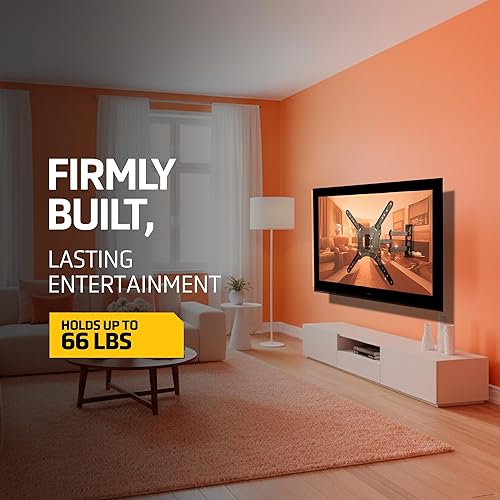 Miniatura 4 de LionBeam - Soporte de pared para TV para pantallas de 23 a 55 pulgadas Max Vesa de 400 x 400, soporte universal para TV soporta hasta 66 libras, con