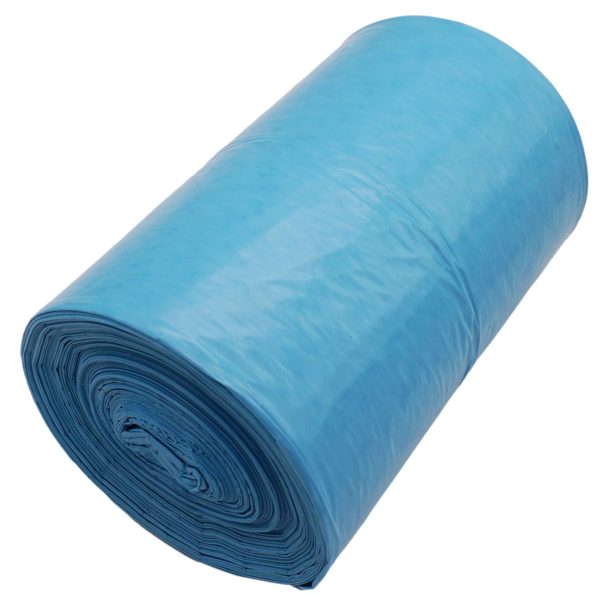 Skir'co Blue (50 Pcs) Garbage Bags 60 Litre, Refuse Sacks 60 X 72 Cm, Dustbin Bags, Colour Bin Liners