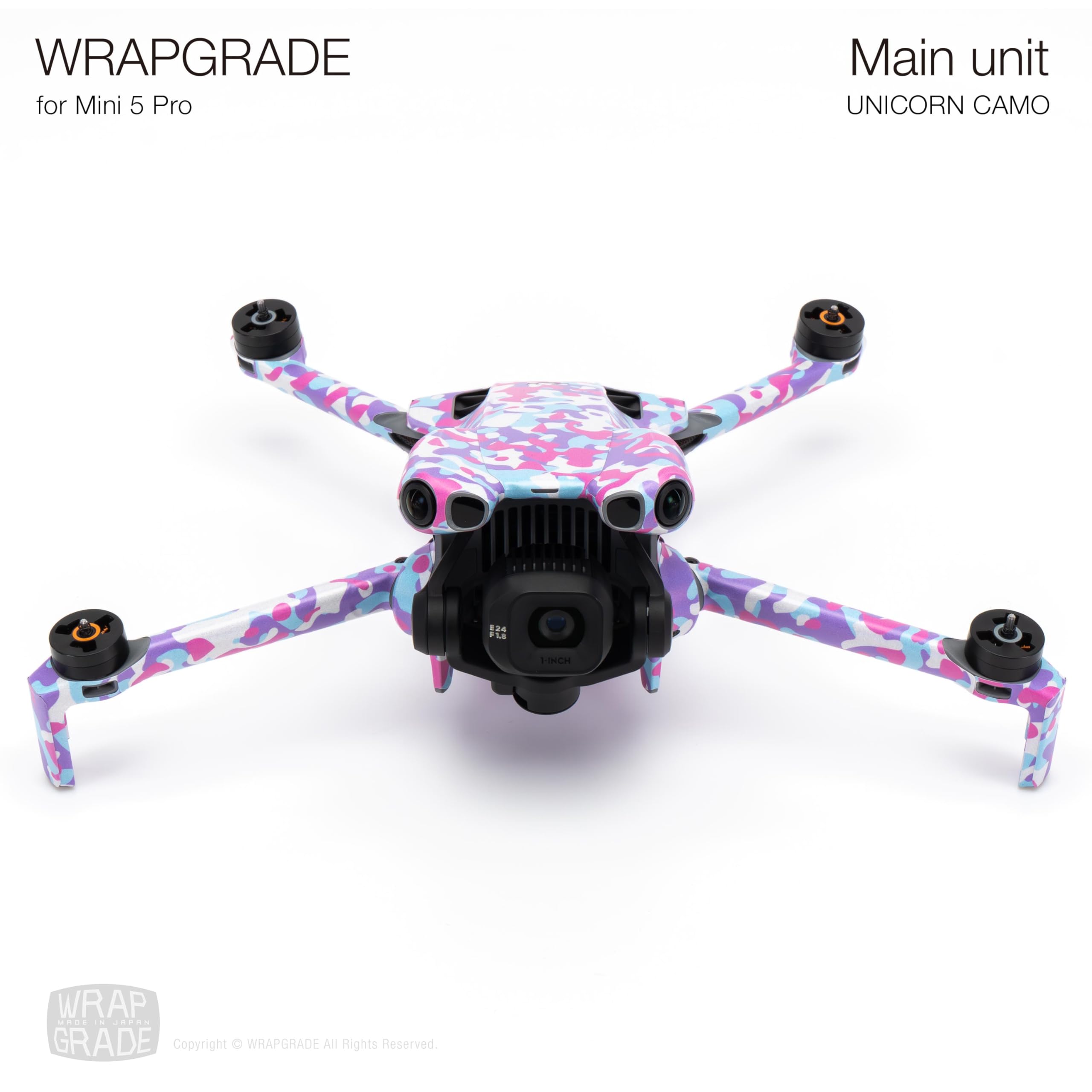 WRAPGRADE Skin Stickers Compatible with DJI Mini 5 Pro (Unicorn Camo) - Image 2