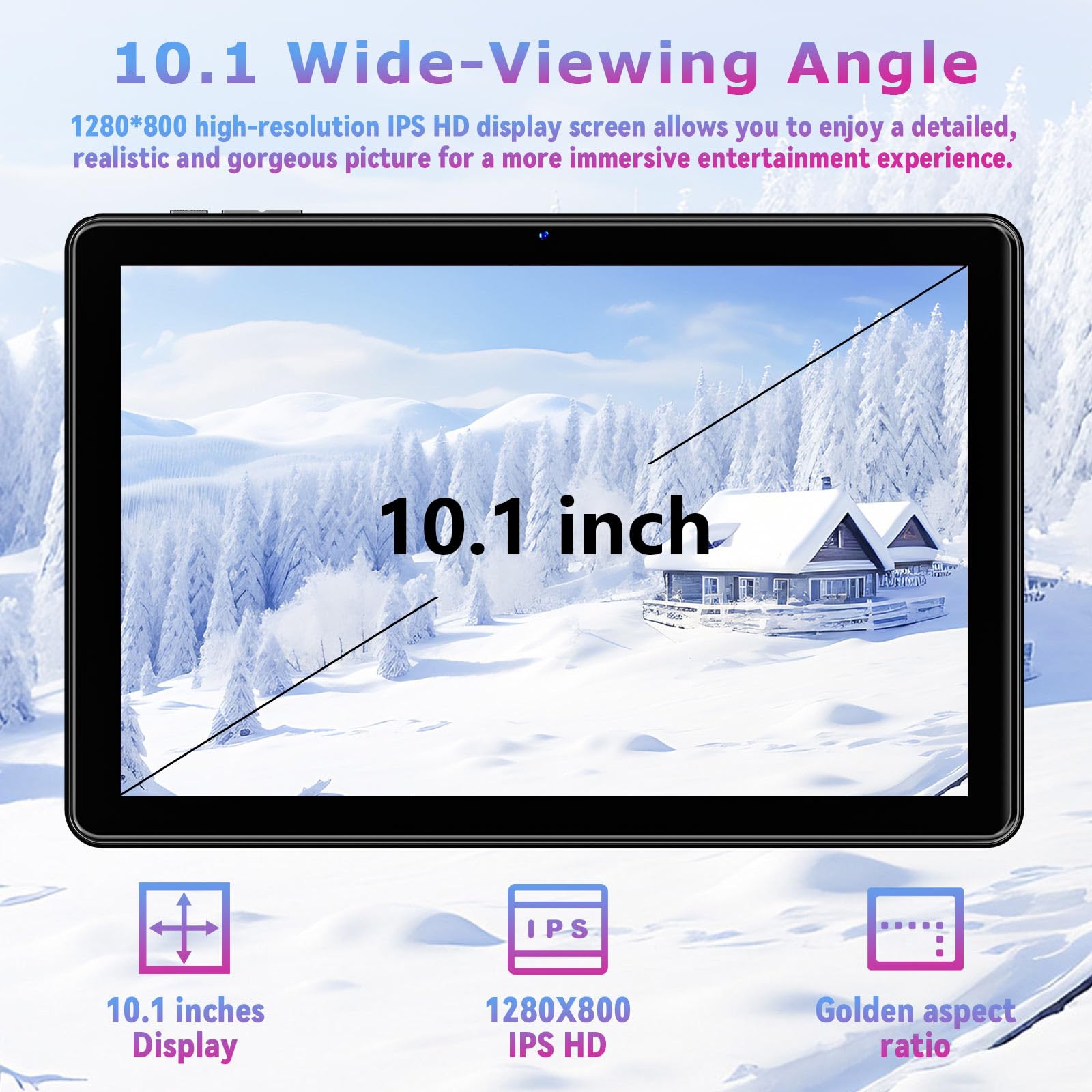 Tablette 10 Pouces avec Étui Tablette Android 15, 18 Go RAM+128 Go ROM (Extensible Jusqu'à 1 to), Compatible Widevine L1/6000 mAh/T30 Octa-Core/Wi-FI 5/Face ID/GSM/Double Caméra 5Mpx+8Mpx