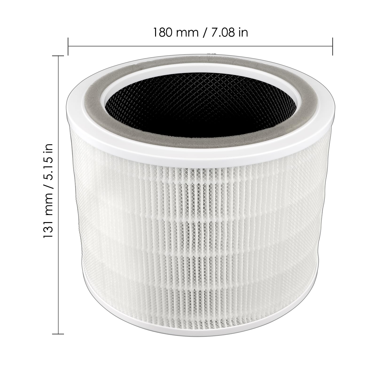 (2 piezas) Core 200S filtros de repuesto compatibles con purificador de aire WiFi inteligente LEVOIT Core 200S, filtro Hepa verdadero Core 200S H13, filtros de carbón activado 3 en 1 HEPA