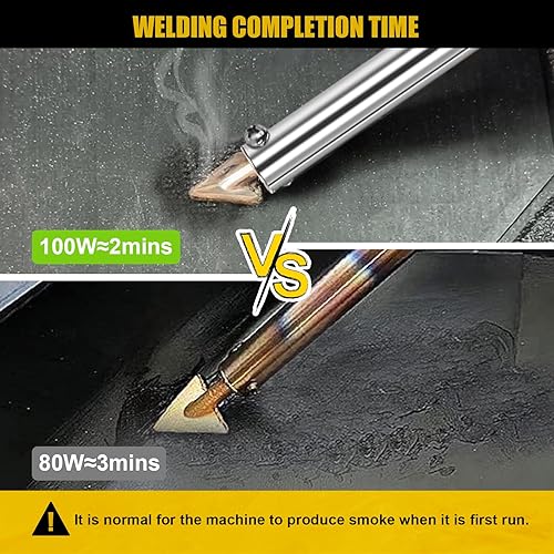 Miniatura 3 de Kit de soldadura de plástico de lujo, certificado UL, LED, digital, temperatura ajustable, soldador de plástico de 100 W, kit de reparación de