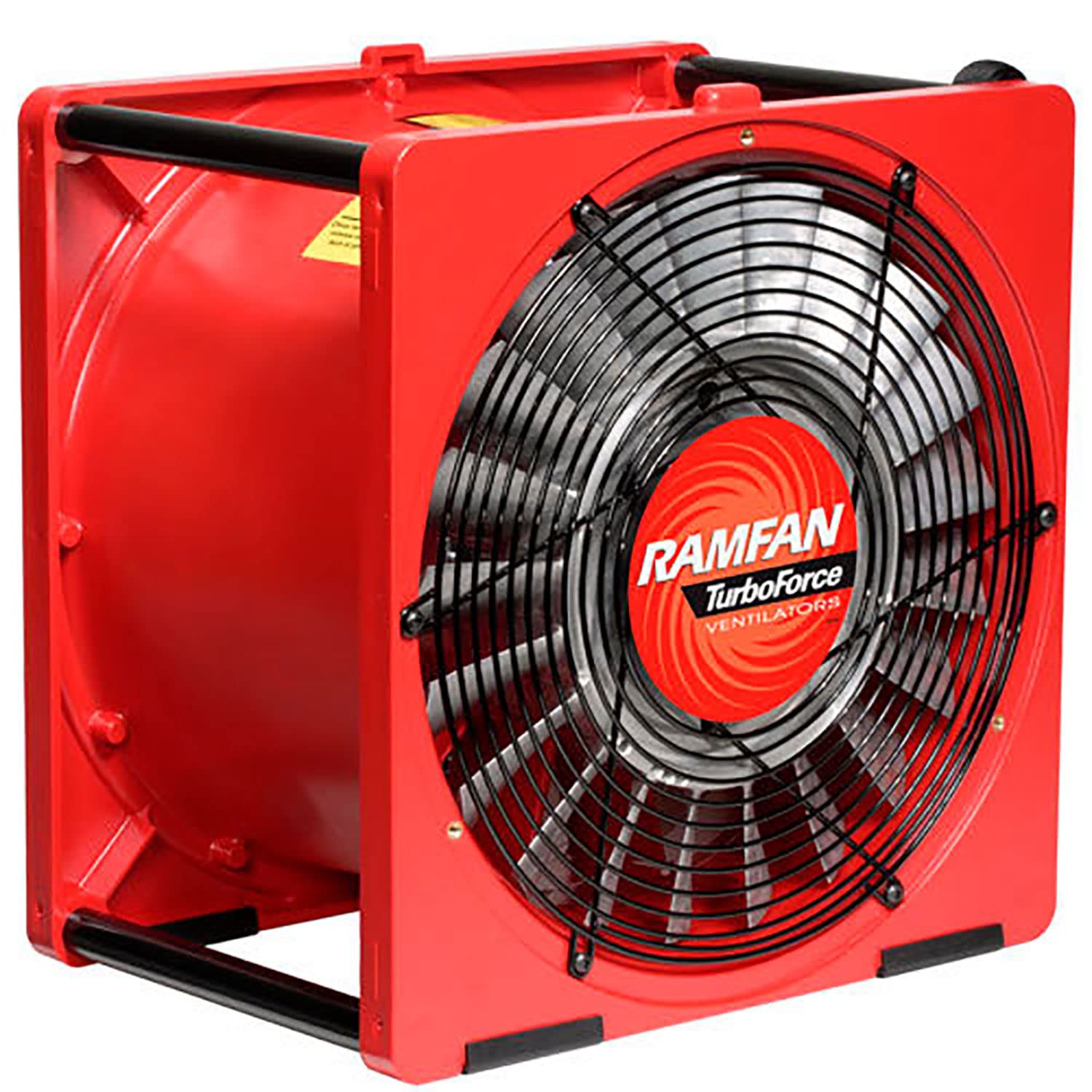 16" Smoke Removal Fan 1/2 HP 3200 CFM by Euramco Safety – 18"L x 12"W x 19"H, Acrylonitrile Butadiene Styrene, Red, Model EA7000