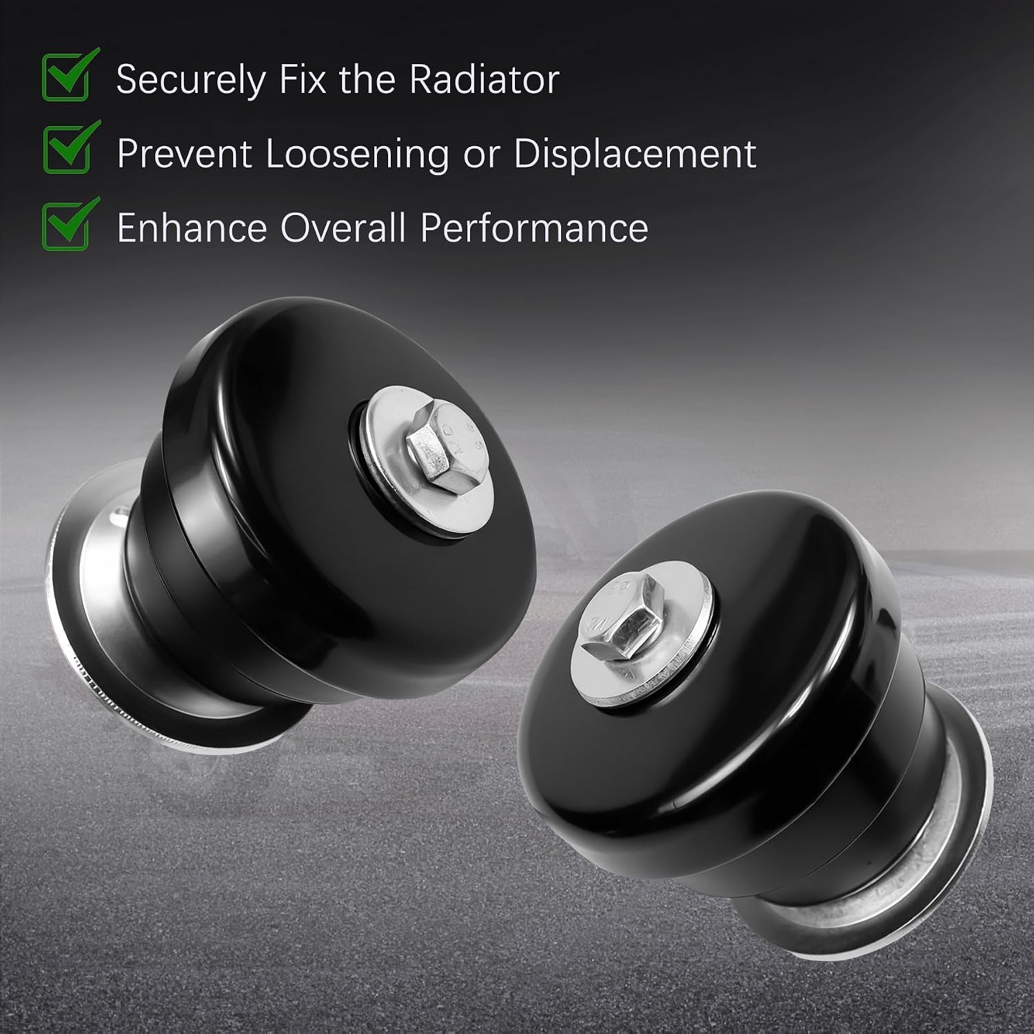 2Pcs 15548599 Body Mount Kit Radiator Support Bushing Fit for Chevy Suburban C1500 C2500 K1500 K2500 for GMC C1500 C2500 C3500 K1500 K2500 K3500 Replace 924-010 924010 15548817 15548600
