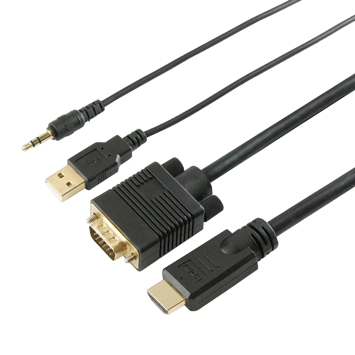 Amazon.co.jp: ホーリック VGA→HDMI変換ケーブル 2m VGA to HDMI