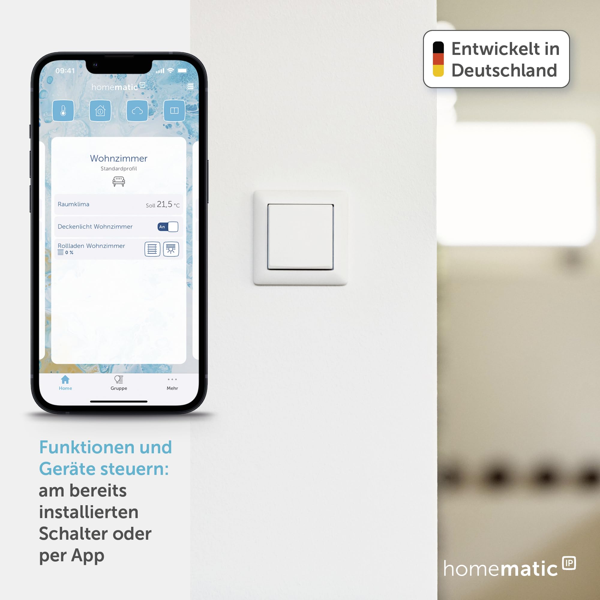 Homematic IP Kontakt-Schnittstelle Unterputz – 1-Fach | Smart Home, 3V, 153489A0