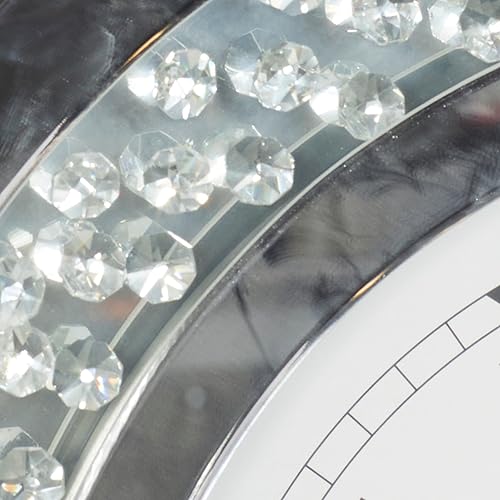 Miniatura 10 de Deco 79 Glam Wood - Reloj de pared abstracto, 20 x 2 x 20 pulgadas, color blanco