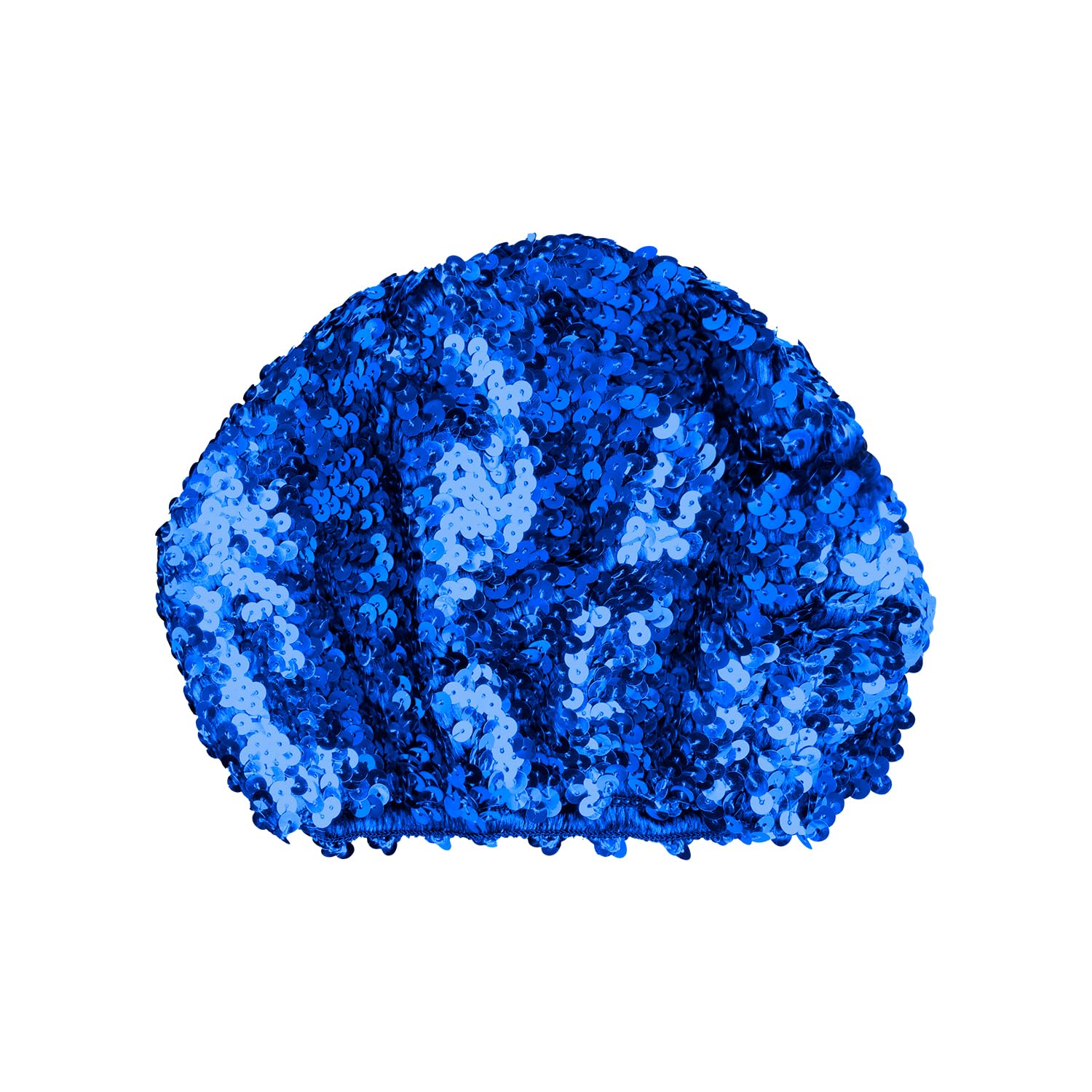 Hopzab Sparkly Sequins Beret Hat, Dazzling Fashionable Beanie Cap for Dancing Party, Nightclub, Disco, School Stage Performance, Cosplay, Mardi Gras Blue