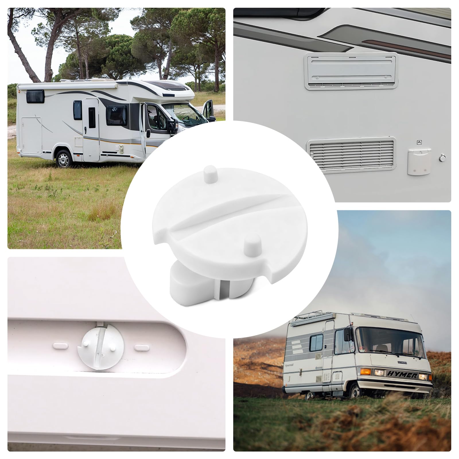 Ventclip para rejilla de ventilación Dometic Frigorífico - Clips de repuesto para rejillas de ventilación para autocaravanas, 4 unidades de clip para cubierta de invierno para frigorífico Dometic — view 6