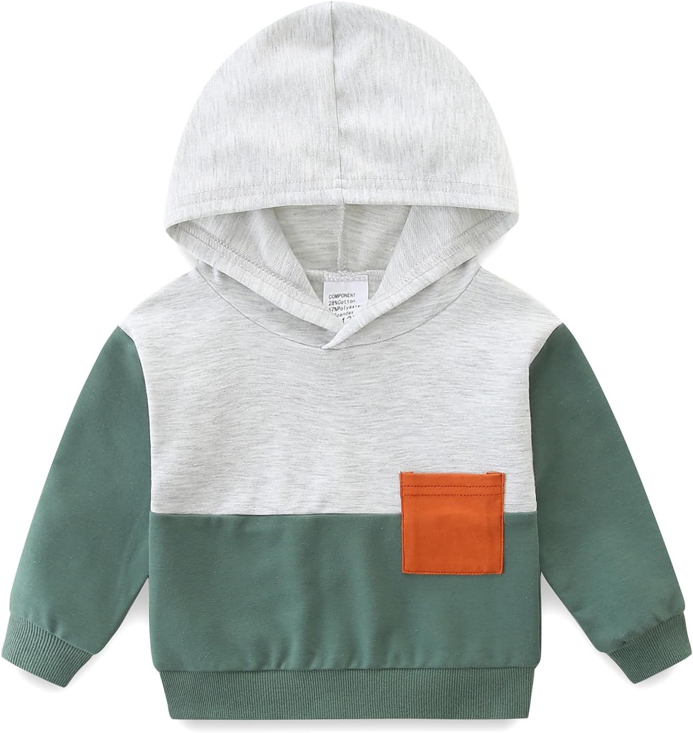 Baby Boy Outfits Short Long Sleeve Pants Clothes Set Spring Summer Hooded Patchwork Sweatshirt - Image 3