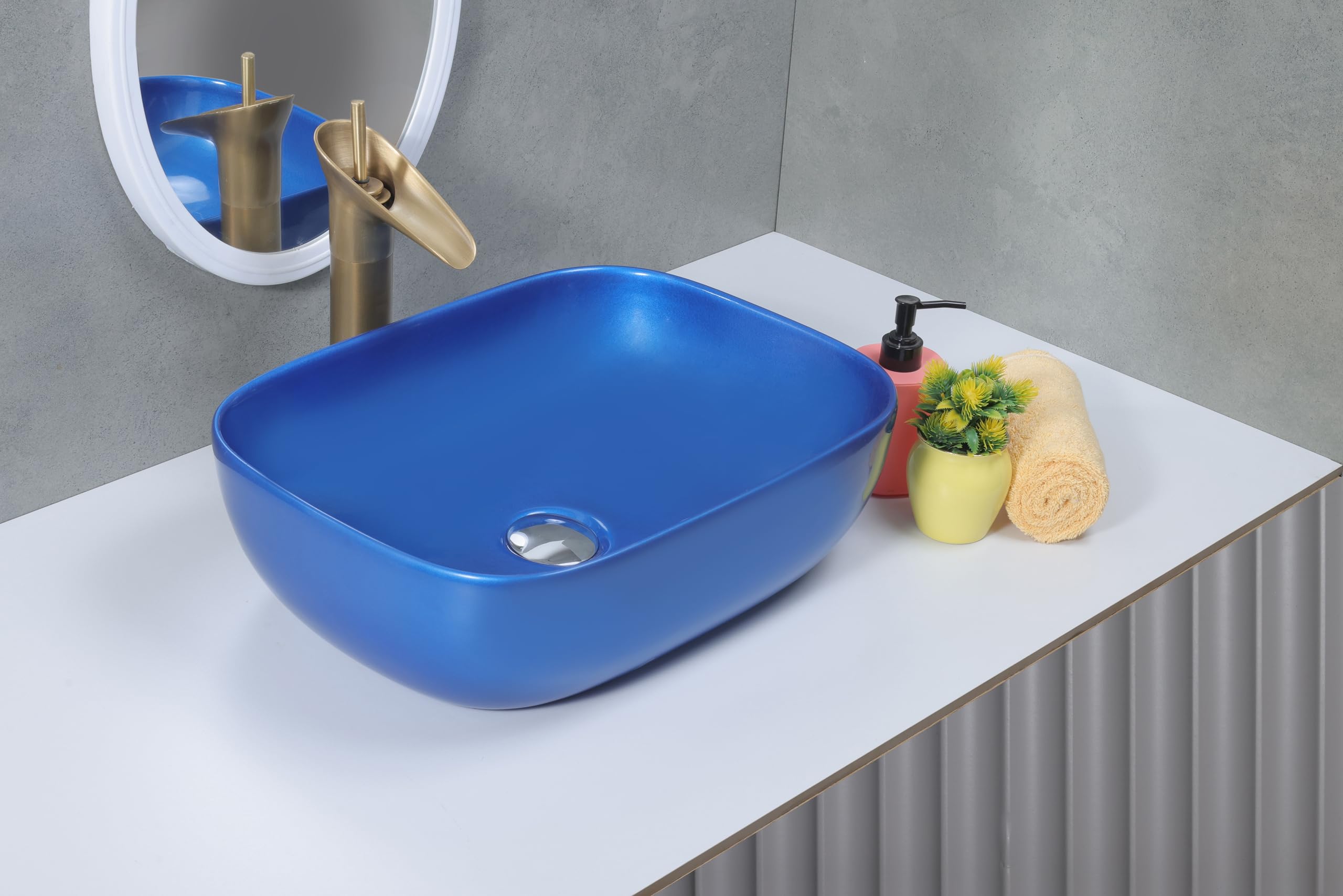 See full amazon price history chart for OSOSAM IMPORTED Ceramic Tabletop Wash basin | Countertop Vessel Sink | Wash Basin over counter For Bathroom Hotel Home (18 x 13 x 5.5 Inch) (OS - METALIC BLUE D) OSOSAM IMPORTED Ceramic Tabletop Wash basin | Countertop Vessel Sink | Wash Basin over counter For Bathroom Hotel Home (18 x 13 x 5.5 Inch) (OS - METALIC BLUE D) (B0CLP6WR4V) Amazon Price History, Amazon Price Tracker