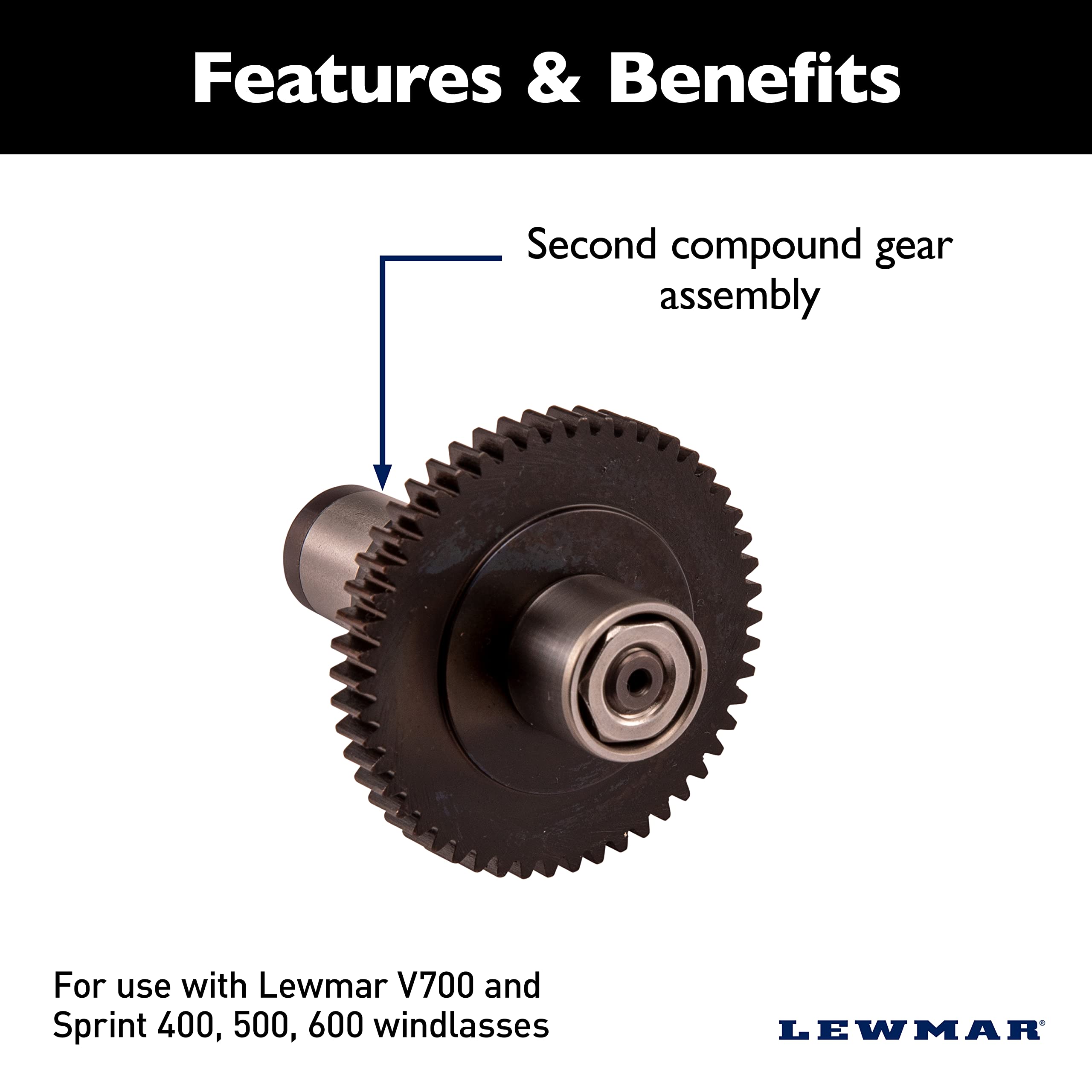Lewmar 66000613 Compound Gear Assy; V700