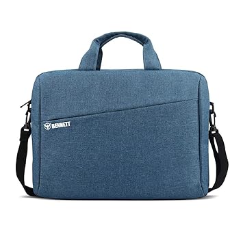 Bennett Mystic 15.6 inch Laptop Shoulder Messenger Sling Office Bag, Water Repellent Fabric for Men and Women (Blue)
