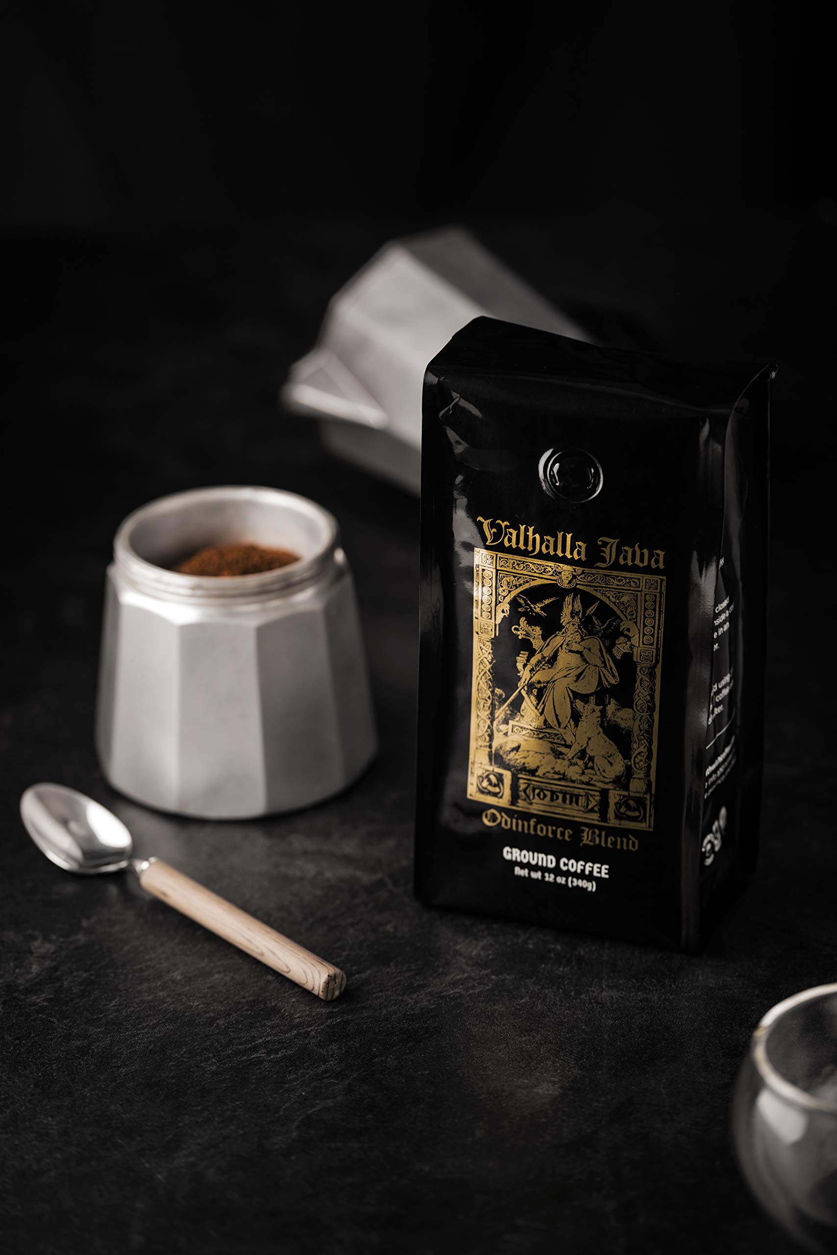 Buy Death Wish Coffee Valhalla Java Dark Roast Grounds, 12 Oz, The