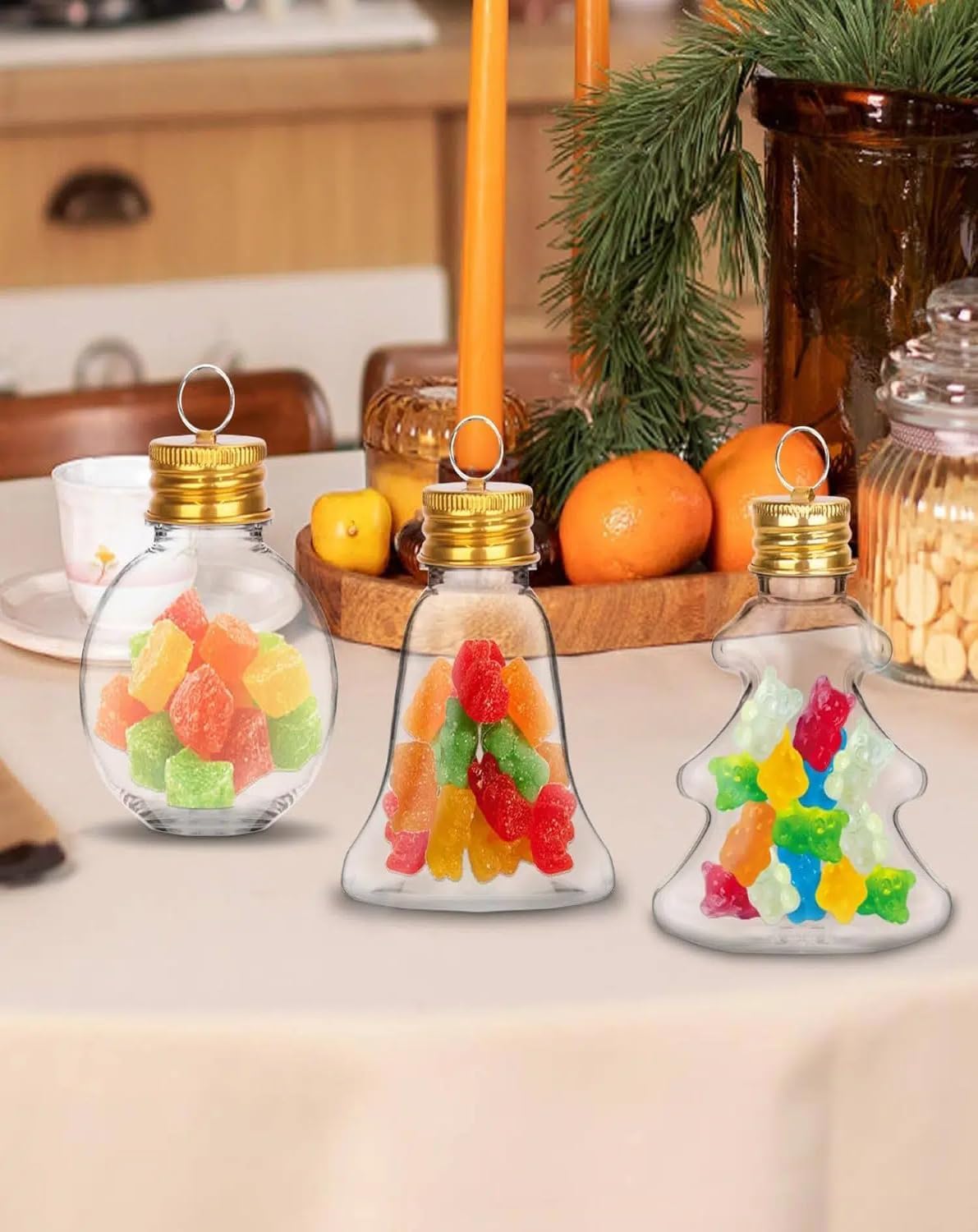 Yotako 16Pcs Fillable Christmas Ornaments