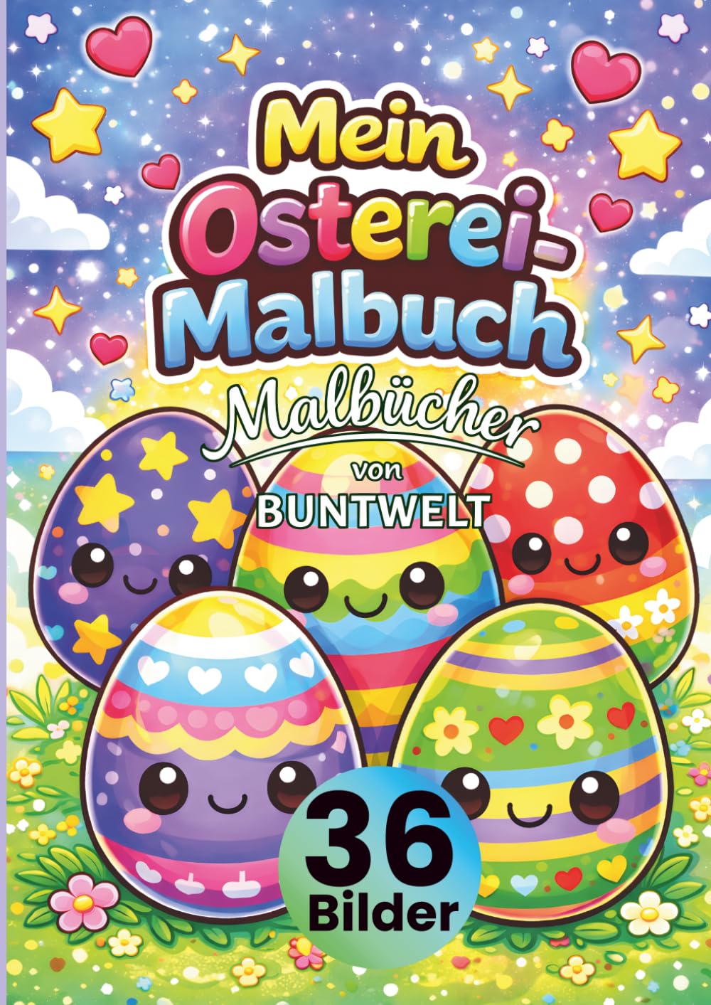 Mein Osterei Malbuch für Kinder ab 3 Jahren: 36 Osterei-Motive zum Ausmalen – Ostern Ausmalbuch für Kinder mit geometrischen Mustern, Formen & ... Kreativität, Feinmotorik & Konzentration