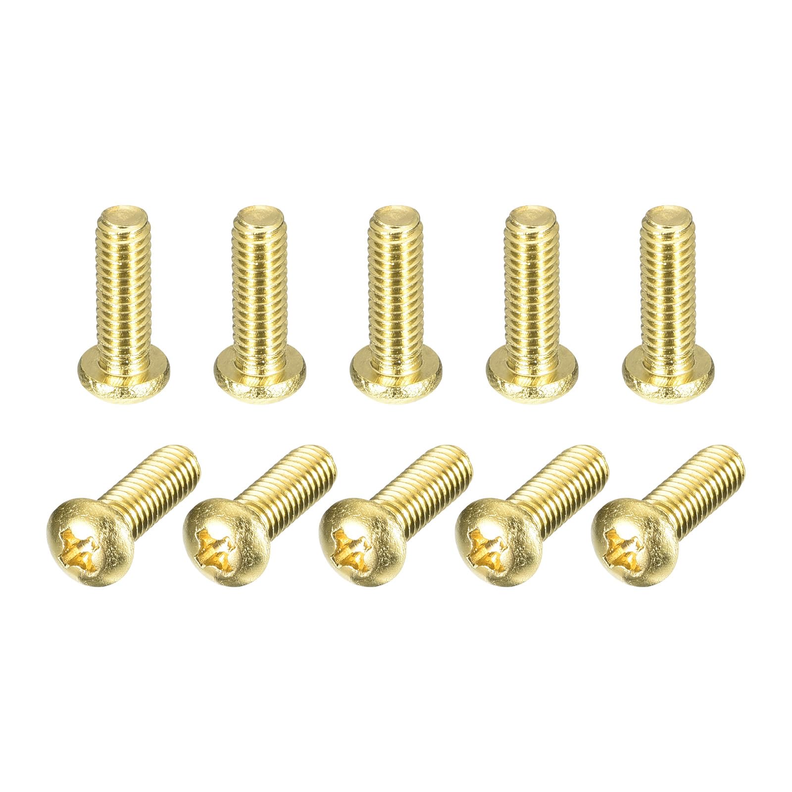 Brass Machine Screws - 60 Pcs M3x6mm -14 Brass Machine Screws - 60 Pcs M3x6mm -14