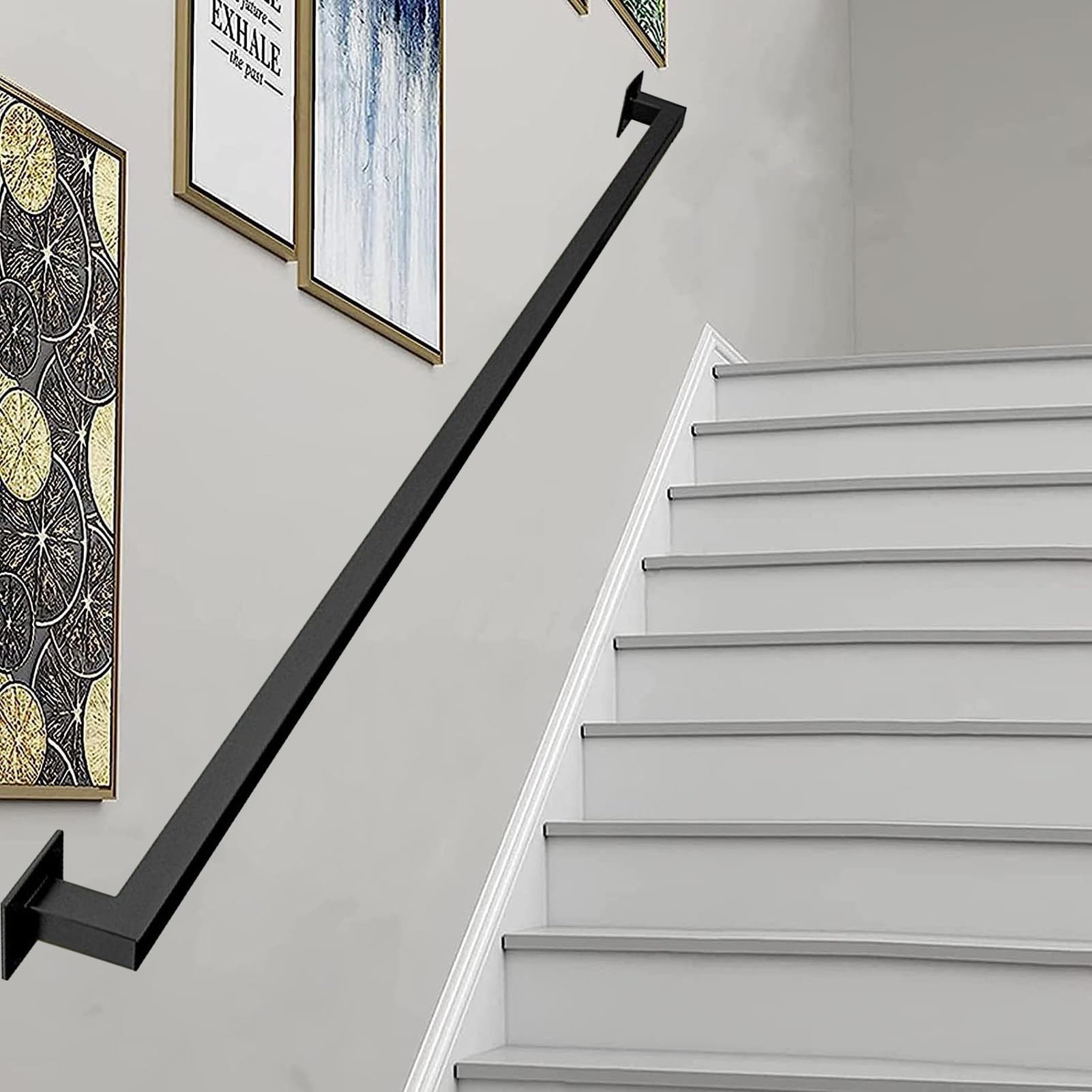 Rampe d'escalier extérieure pour sécuriser le porche et les marches de la maison